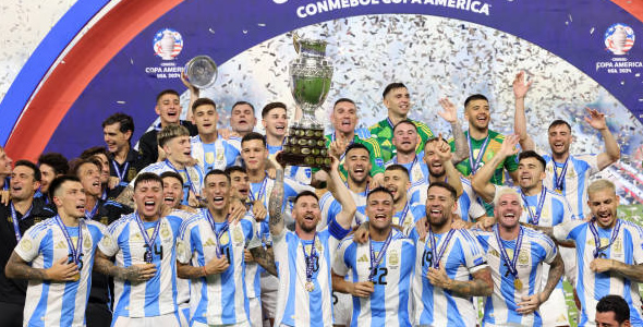 Argentina beat Colombia in extra time to win the World Cup